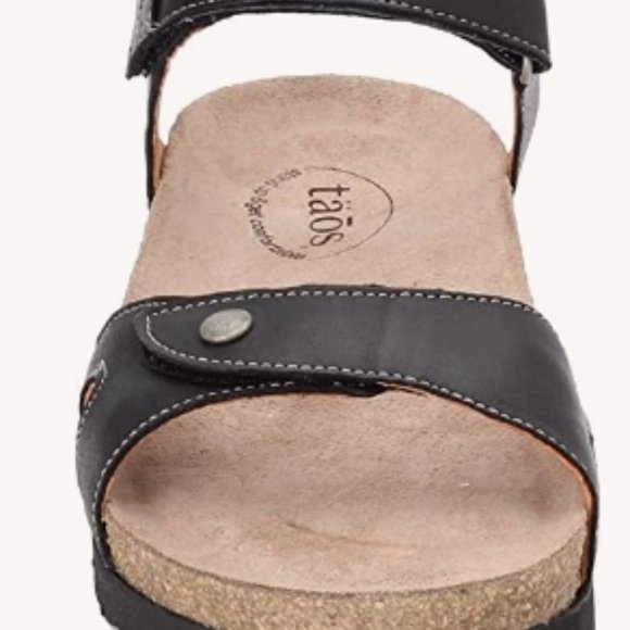 Taos Footwear Shoes Taos Footwear Womens Luvie Black Sandal 1115 M